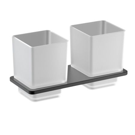 Стакан для зубных щеток двойной Timo Torne 43034/03 черный, артикул 43034/03