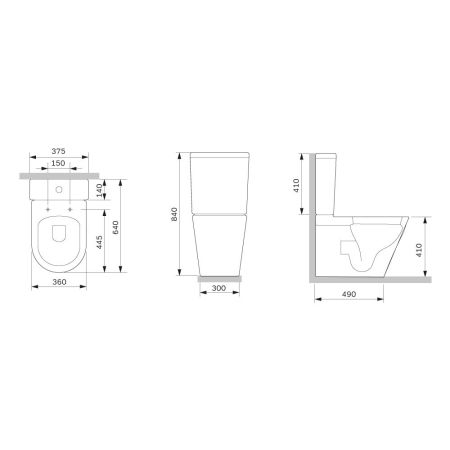C8F8600SC Func унитазкомпакт безободковый с сиденьем микролифт, артикул C8F8600SC