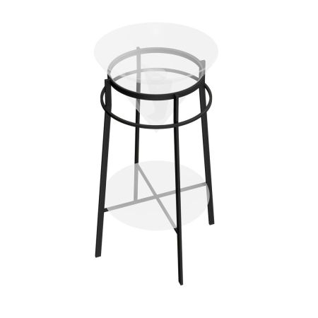 Металлическая структура CONO напольная 44, черная матовая, артикул CO.44\BLK.M