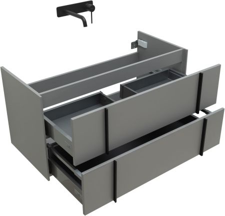 Тумба под раковину Allen Brau Reality 100 1.32007.PGM платина матовый, артикул 1.32007.PGM