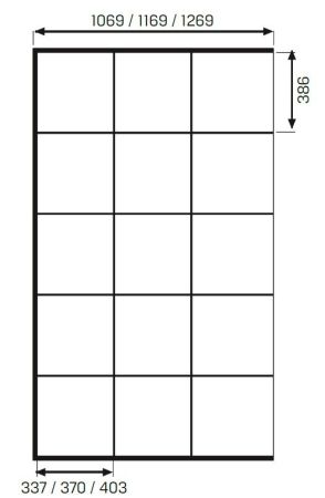 Душевое ограждение NEW TRENDY NEW MODUS BLACK 130x200 EXK-0247 (черный), артикул EXK-0247