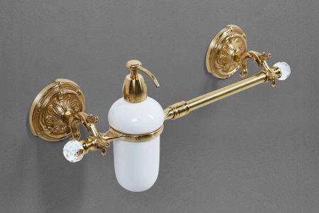 Полотенцедержатель с дозатором для жидкого мыла ART&MAX AM-2057D-C, артикул AM-2057D-Do-Ant-C