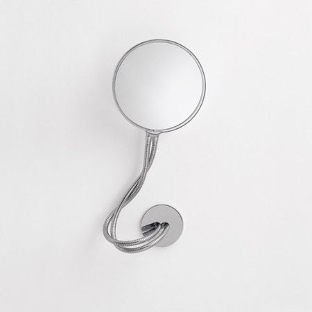 Agape Fusilli Зеркало двухстороннее d21 см, круглое, цвет: хром