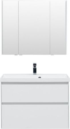 Мебель для ванной Aquanet Гласс 90 белый, артикул 00240467