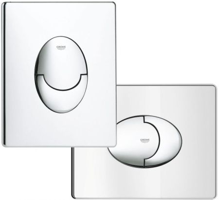 Панель смыва для унитаза GROHE Skate Air горизонтальная (3 режима смыва), хром (38506000)