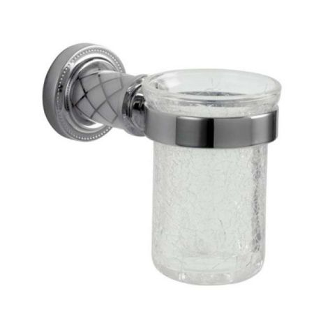 Стакан для зубных щеток MURANO CHROME (белое)_Комплект, артикул 10904-W-CR