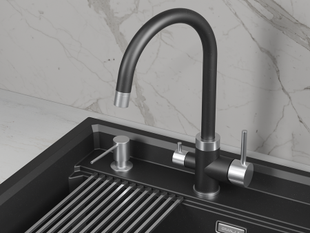 Смеситель для кухни GRANULA (5169, ШВАРЦ), артикул 5169, ШВАРЦ