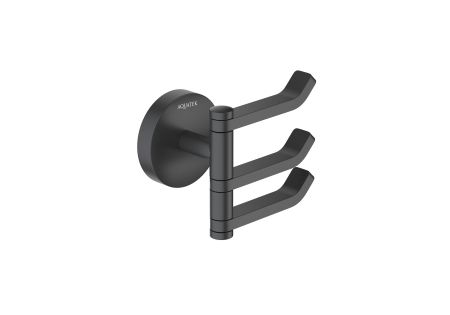 Крючок тройной AQUATEK, матовый черный AQ4632MB БЕТТА, артикул AQ4632MB