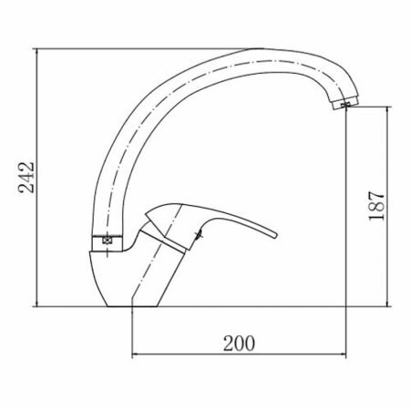 Смеситель для кухни FASHUN A4103, хром