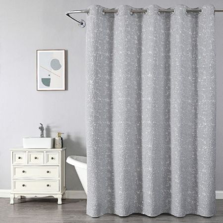 Штора для ванной комнаты Savol SK-FH1820G, серый, артикул SK-FH1820G