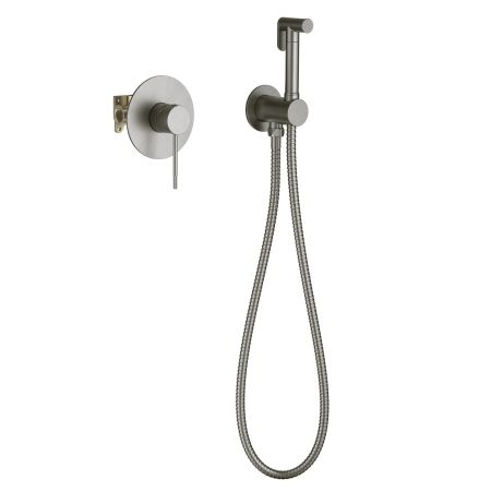 Смеситель встроенный с гигиеническим душем Timo Saona 2389/18SM черное золото, артикул 2389/18SM