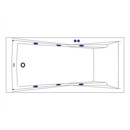 Ванна EXCELLENT Palace 170x75 "SOFT" (бронза), артикул WAEX.PAL17.SOFT.BR