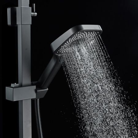 Душевая система Shevanik S7036H, черный