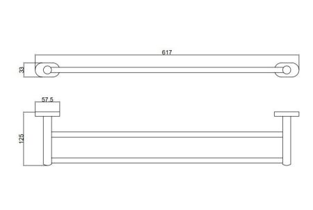 Полотенцедержатель BELZ B90009, хром, артикул B90009