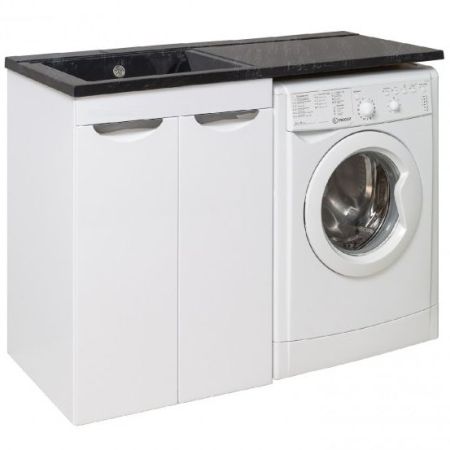 Тумба под раковину Runo Лира 120 4620750027223 Белая