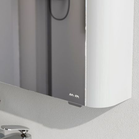 M30MCR0801WG Sensation, зеркало, зеркальный шкаф, правый,80 см, с подсветкой, белый, глянец, шт