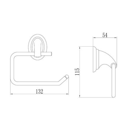 Держатель для туалетной бумаги D-Lin D241310, хром