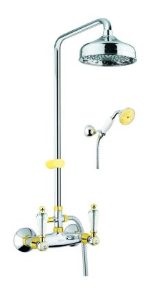 Душевая система Fiore GIOIELLI (SWAROVSKI®) 08CO0620, хром/золото, артикул 08CO0620