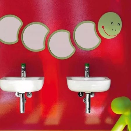 LAUFEN (Flora Kids*) Зеркало "Тело гусеницы",  цвет зеленый (авокадо), артикул 4.6161.2.003.472.1