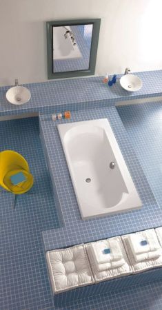 Ванна JACOB DELAFON ELISE (180*80) E60283-00 (ножки, белый, перелив по центру), шт