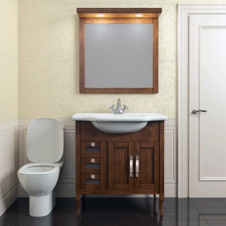 Зеркало Мираж 80 Opadiris Светлый орех, артикул 