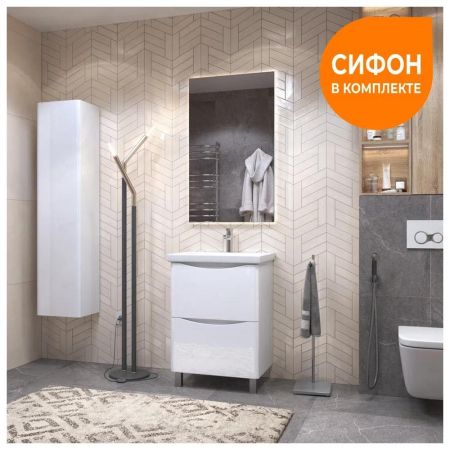 Тумба с раковиной напольная VIGO Glem  322-com, 60 см, артикул 322-com