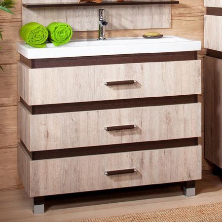 Комплект мебели для ванной Бриклаер ТЕХАС 100, кантри/венге, артикул ТЕХАС 100