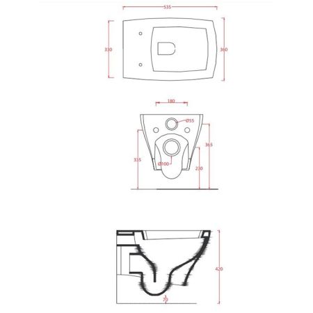 Artceram Jazz Унитаз подвесной 54х36 см, цвет  белый матовый, артикул JZV001 05 00 bi matt