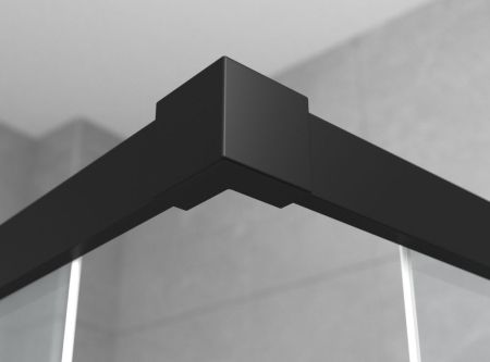 Душевой уголок Ambassador Queen Black 11011205L, прямоугольный, профиль черный, 120х80 см, артикул 11011205L