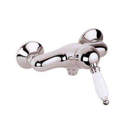 Gattoni Orta Смеситель для душа, с белой ручкой, цвет хром