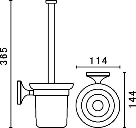 Ершик для унитаза Art&Max Bohemia AM-E-4281 Золото, артикул AM-E-4281-Do