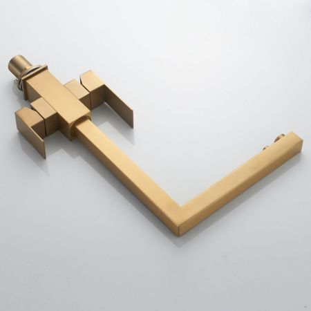 Смеситель для кухни с подключением фильтра Shevanik S148G, золотой сатин, артикул S148G