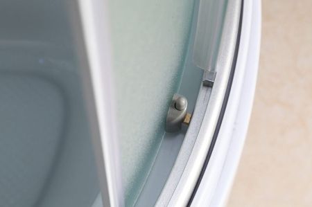 Душевая кабина Erlit Comfort ER4508P 80x80 с гидромассажем задняя стенка Белая стекло матовое, артикул ER4508P-C3