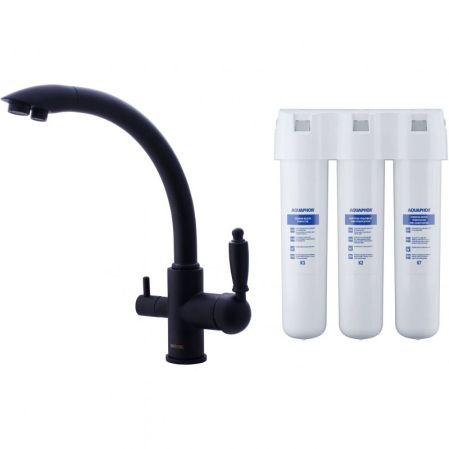 Смеситель для кухни Swedbe Selene Plus 8045K с фильтром Черный, артикул 8045K