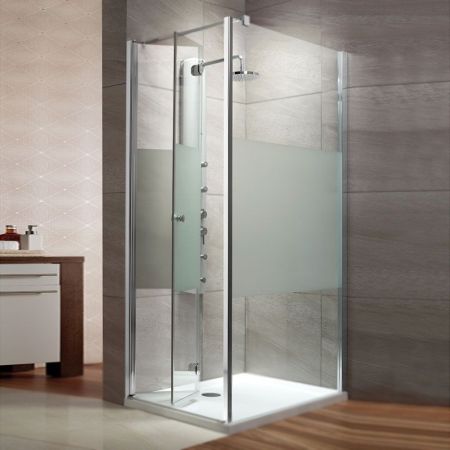 Душевой уголок Radaway Eos KDJ-B 80x80 L профиль Хром стекло прозрачное, артикул 37413-01-01NL