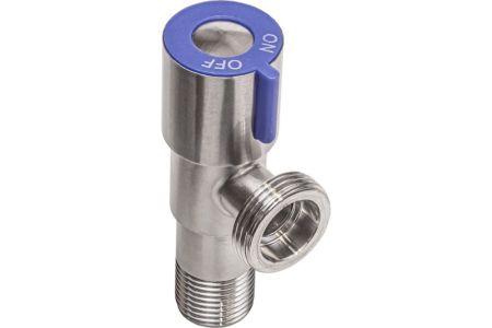 Кран угловой RM 1/2 х 3/4 НР-НР нержавеющая сталь AISI304, артикул ATS-1234