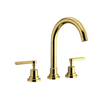 Nicolazzi Mac Kinley 05 Смеситель для раковины на 3 отверстия, излив: 176мм, цвет: золото, артикул 2208GO29