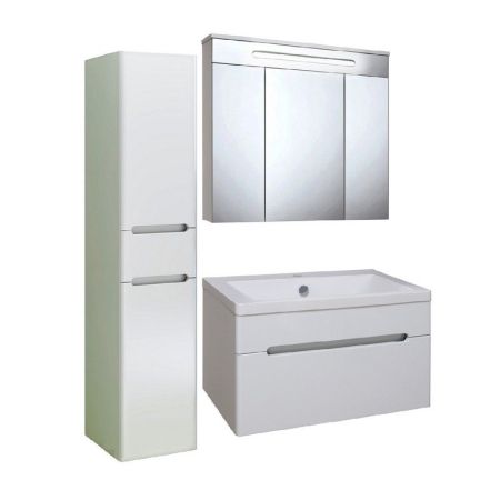 Тумба под раковину Runo Парма 75 4620750025830 подвесная Белая