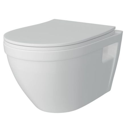 Унитаз подвесной Maretti Vittorio безободковый с микролифтом, VI10PBM82-844, белый, артикул VI10PBM82-844