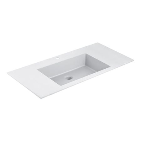 Раковина VCB-13100W из искусственного камня, цвет белый, артикул VCB-13100W