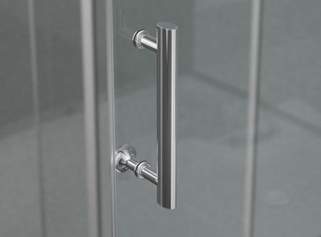 Душевой уголок Ambassador Kingston 14011105-ST6, полукруглый, линейный трап, 100х100, артикул 14011105-ST6