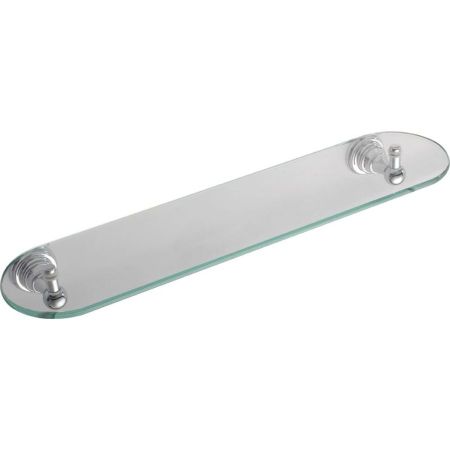 Полка DIAMOND стеклянная, хромированным креплением, Sapho, артикул 1317-15