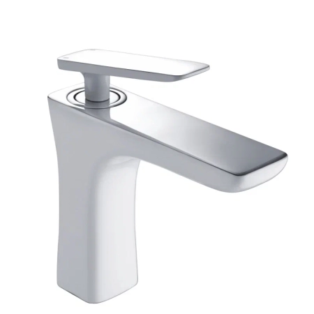 Смеситель для раковины Rose R16F R1601F, белый/хром, артикул R1601F