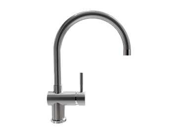 Смеситель ULGRAN Steel 021-001, цвет "брашированная сталь" (US-021-001)