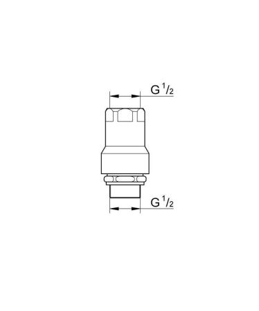 Воздушный клапан 1/2 дюйма GROHE Eggeman, хром (41230000) Воздушный клапан 1/2 дюйма GROHE Eggeman, хром (41230000)