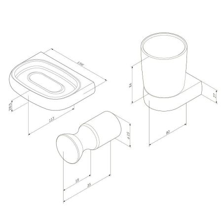 AK30B0103W Sensation набор аксессуаров для зоны красоты, артикул AK30B0103W