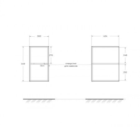 Мебель для ванной комнаты CEZARES COMFORT 101 50149 Cezares, артикул 50149