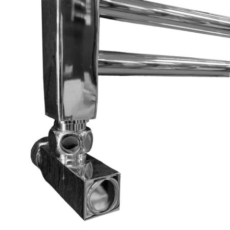 Водяной полотенцесушитель Ника Modern ЛМ 2 120x50 Хром 24 перекладины, артикул ЛМ 2 120/50 с вентилями