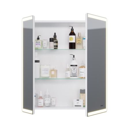 Зеркальный шкаф Dreja Point 70 см, белый, артикул 99.9033