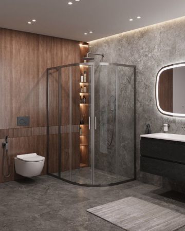 MOLVENO-RH-2-130/100-C-BORO-IV Душевой уголок, артикул MOLVENO-RH-2-130/100-C-BORO-IV